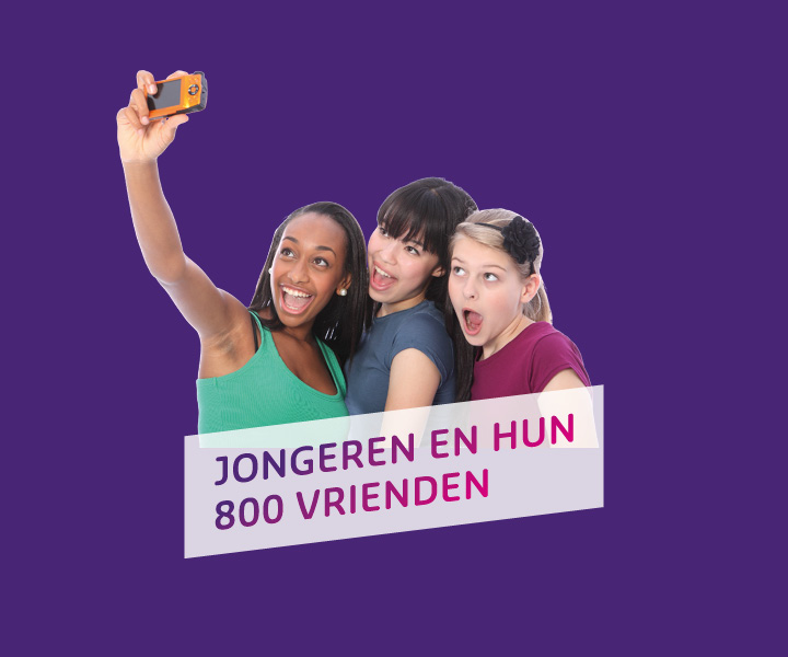 jongeren en hun 800 vrienden mobile banner op aanvraag